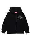 Diesel Logo-print Cotton Jacket In Black