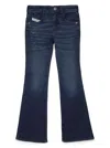 Diesel D-ebbey Cotton-blend Jeans In Blue