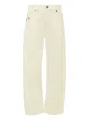Diesel Kids Straight-leg Jeans With Embellishments In White