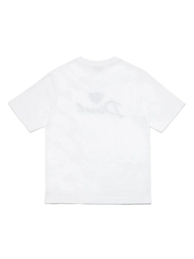Diesel Kids T-shirt Con Ricamo In White
