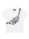Diesel Kidst-shirt With Pouch Print