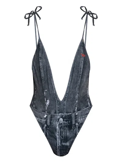 Diesel Kinsley-dnm Swimsuit In Blue