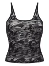 Diesel Kirsten Lace-patterned Camisole Top In Black
