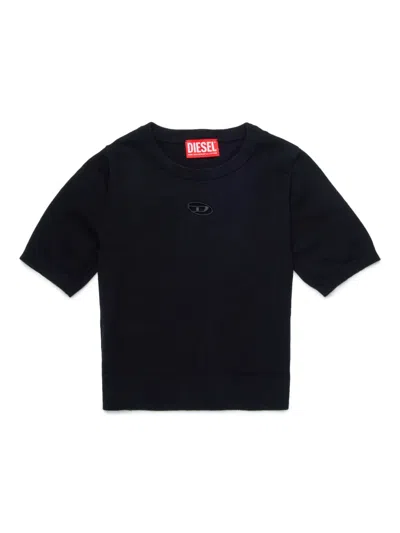 Diesel Kids' Kmarga T-shirt In Black