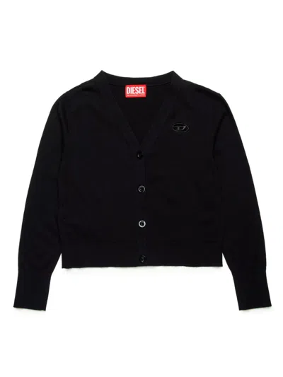 Diesel Kids' Kmarte Cardigan In Black