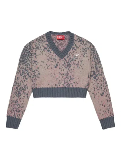 Diesel Kids' Kmrenza Jumper In Blue