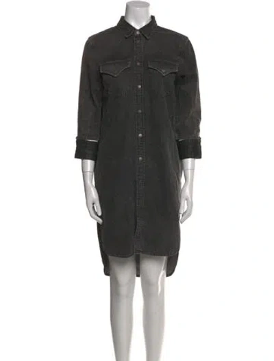 Pre-owned Diesel Knee-length Dress In Gray