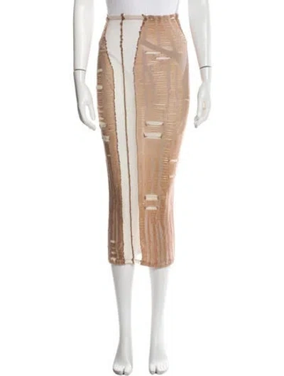 Pre-owned Diesel Knee-length Skirt W/ Tags In Neutral