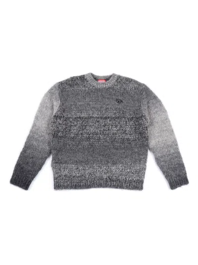 Diesel Kids' Knitwear In Gray