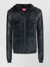 Diesel Knitwear Hooded Design Ribbed Cuffs Hem In Green