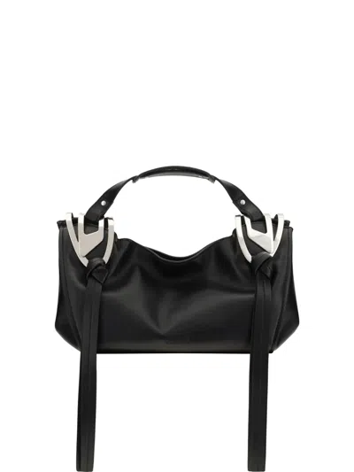 Diesel Knot Top Handle Shoulder Bag In Black