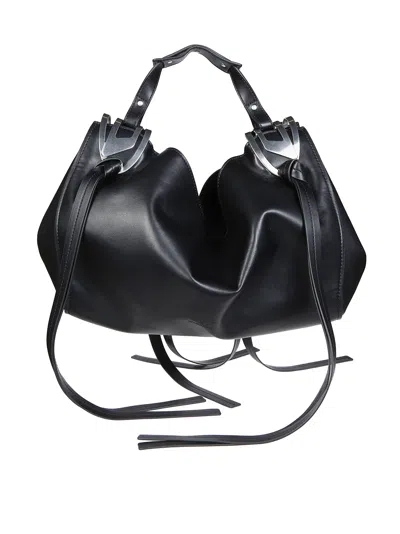 Diesel Knot-d Mini Top Handle Bag In Black