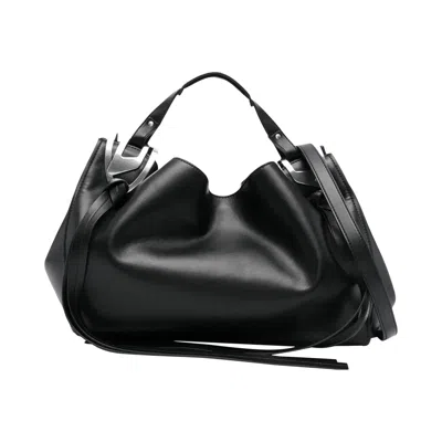 Pre-owned Diesel Knot-d Top Handle Shoulder Bag 'black' | Women's Size Onesize
