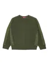 Diesel Kids Kobertoround Sweater In Green