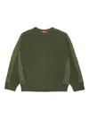 Diesel Kids Kobertoround Sweater In Green