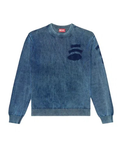 Diesel K-perne Faded-wash Cotton Sweatshirt In Multi