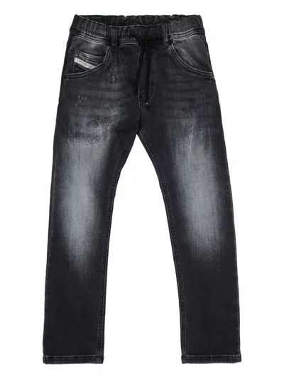 Diesel Kids' Krooley Jeans In Black