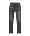Diesel Krooley Mid-rise Tapered Jeans In Black
