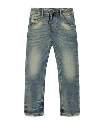 Diesel Kids' Krooley Tapered Jeans In Blue