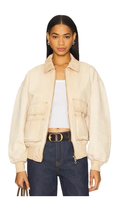 Diesel Kurz Jacket In 米色