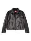 Diesel L-amar-fem-s2 Leather Jacket In Multi