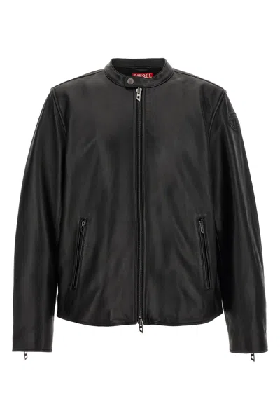 Diesel L-carver Puffer Jackets Black