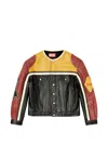 Diesel L-coug-20th Leather Jacket In Multi