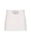 Diesel L-dixy Mini Skirt In White