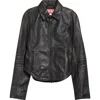 Diesel Collared Fitted Jacket Front Pockets In Black
