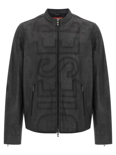 Diesel L-evert-a Puffer Jackets Gray