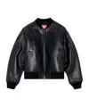 Diesel L-ilan Leather Jacket In Black