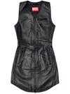 Diesel L-ilith Mini Dress In Schwarz