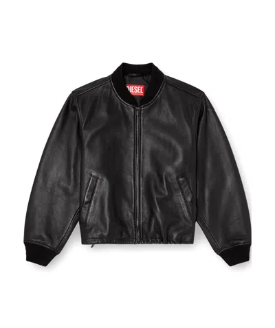 DIESEL DIESEL L-ILYAN ZIPPED BOMBER JACKET