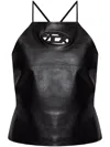 Diesel Halter Neck Tank Top In Black