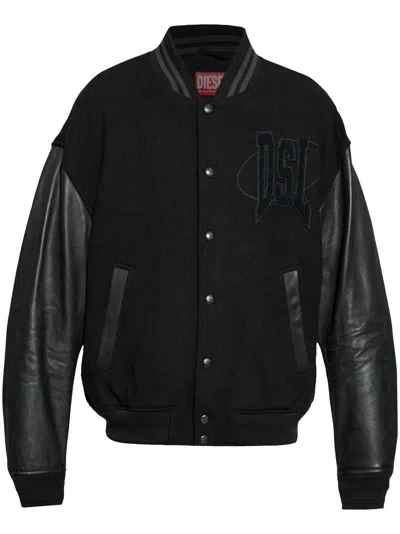 Diesel Versatile Outerwear Jacket For Men In Black