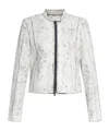 Diesel L-yric Biker Jacket In White