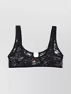 Diesel Camo Lace Bralette With Oval D Plaque