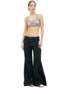 Diesel Lace Bra Ufsb-denim-lace In Grey