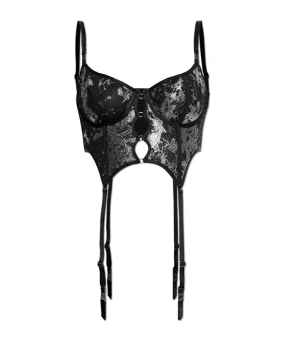 Diesel Lace Corset In Black