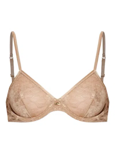 Diesel Lace D-wire-utlt Bra In Brown