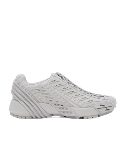 Diesel Lace-up Low-cut Sneakers In Gray
