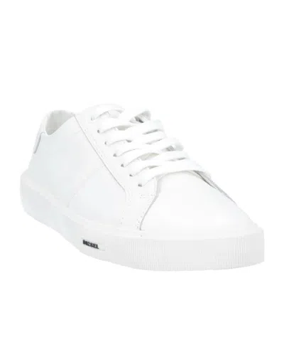 Diesel Lace-up Design Sneakers In White