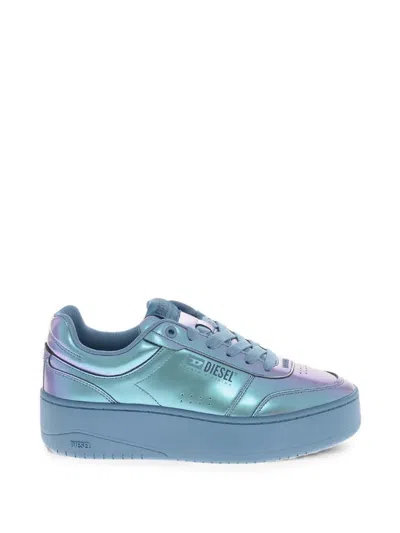 Diesel Lace-up Fastening Sneakers In Blue