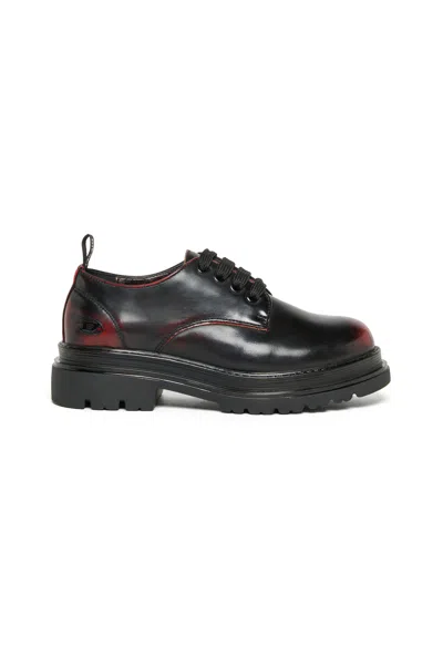 Diesel Lace-up Shoes With Logo In Black