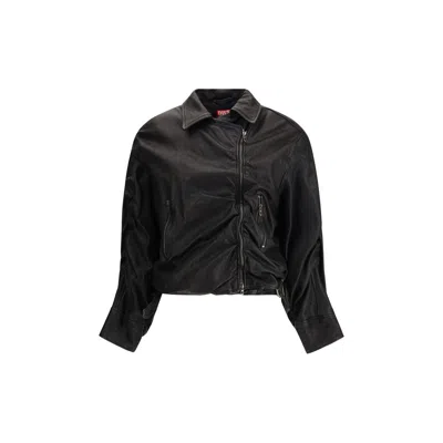 DIESEL LAMB LEATHER BIKER WOMEN'S JACKET