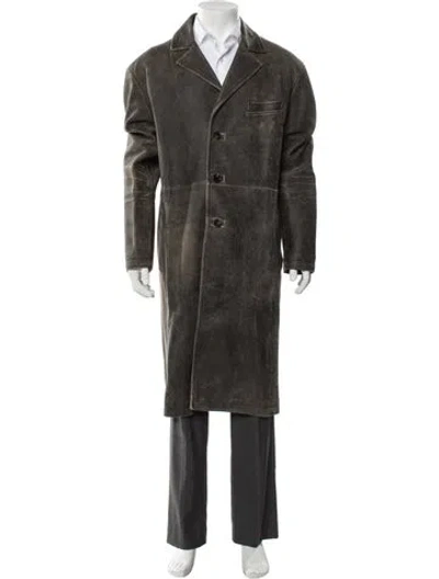 Pre-owned Diesel Lambskin Coat In Green