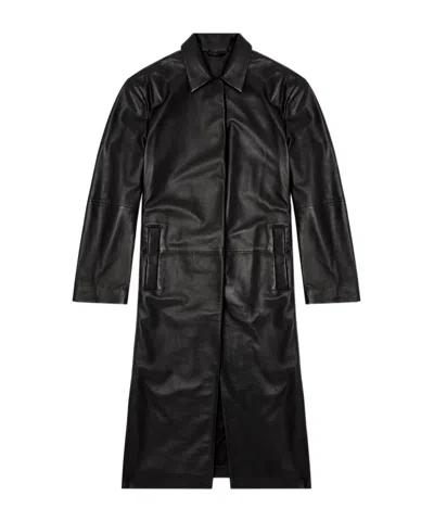 DIESEL LANCELOT LEATHER COAT