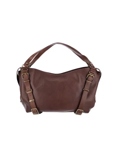 Diesel Large "d-one" Handbag In Brown
