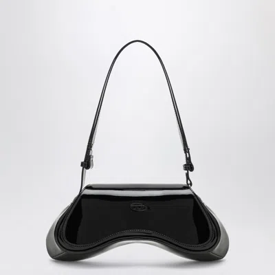 Diesel Large Play Bag In Black Patent Leather Women