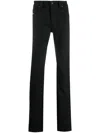 Diesel D-finitive 009zs Mid-rise Straight-leg Jeans In Black